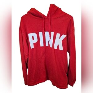 Red PINK Victoria's Secret Hoodie Sweater